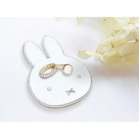 Miffy Embroidery Coster [White]
