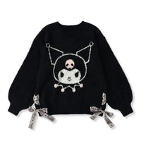 Kuromi Soft Lace Ribbon Sweater