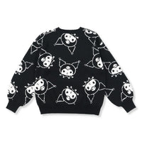 Kuromi Knit Pullover Sweatshirt
