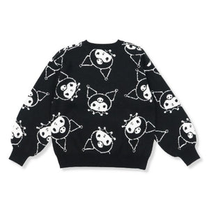 Kuromi Knit Pullover Sweatshirt