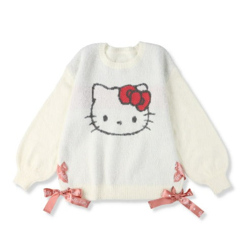 Hello Kitty Soft Lace Ribbon Sweater