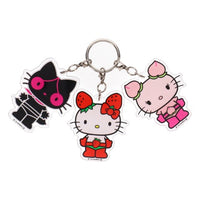 Hello Kitty Strawberry Man 3-strand Acrylic Charm