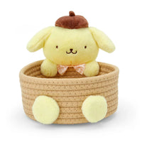 PomPomPurin Rope Basket with Mascot Plush [Medium]
