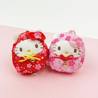 Hello Kitty Sakura Daruma Plush Mascot
