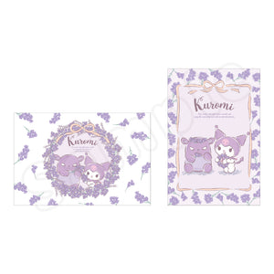 Kuromi Flower Wreath Postcard Set