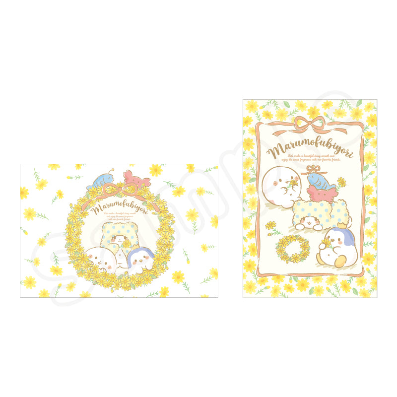 Marumofubiyori Flower Wreath Postcard Set