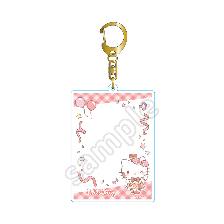 Hello Kitty Gingham Parade Acrylic Keychain