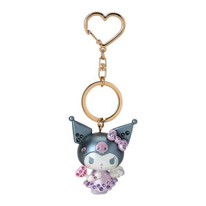 Kuromi Bling Angel Keychain