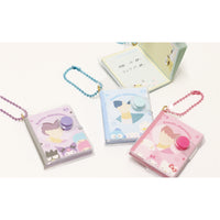 Sanrio Mini Notebook Keychain with Heart Window [Perple]
