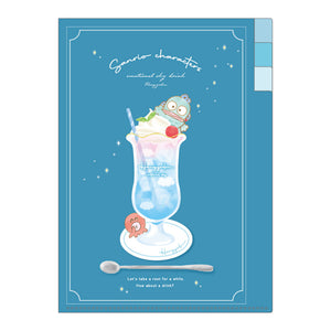 Sanrio "Sky Drink" Index Clear File - Hangyodon