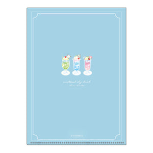 Sanrio "Sky Drink" Index Clear File - Hangyodon