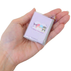 Sanrio Mini Notebook Keychain with Heart Window [Perple]