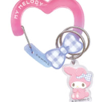 My Melody Heart Acrylic Carabiner w/ Charm