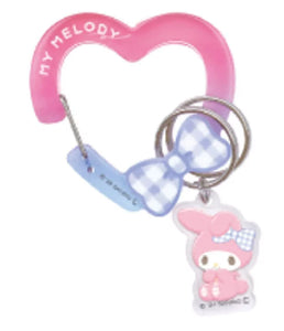 My Melody Heart Acrylic Carabiner w/ Charm