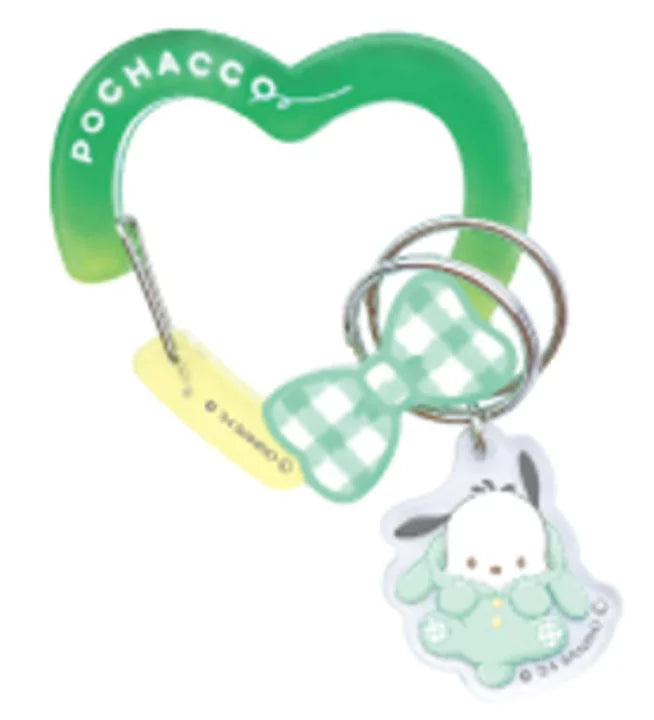 Pochacco Heart Acrylic Carabiner w/ Charm