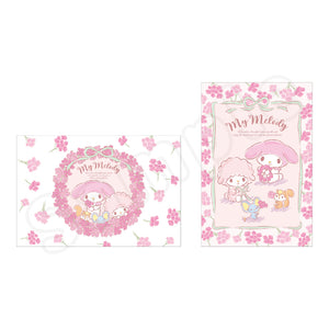 My Melody & My Sweet Piano Flower Wreath Postcard Set