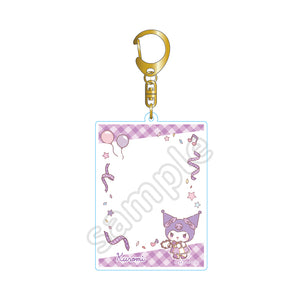 Kuromi Gingham Parade Acrylic Keychain