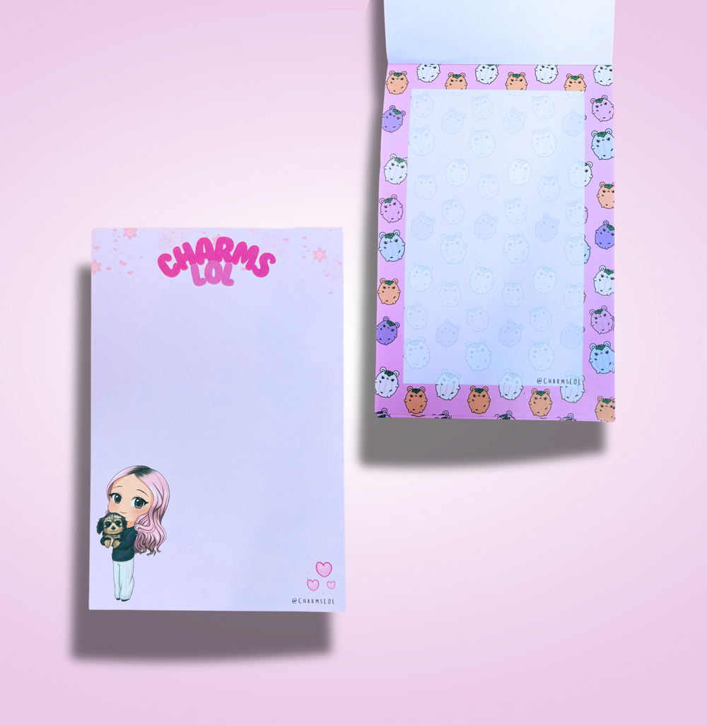 Charms & Spooky Memo Pad [Sakura & Pumpkins]