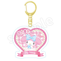 My Melody Character Awards Heart Keychain