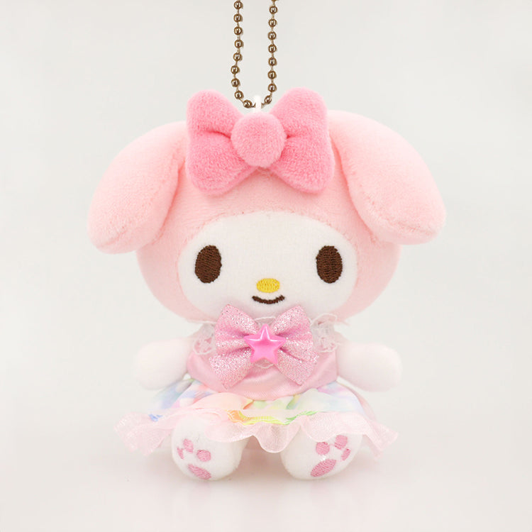 My Melody Rainbow Checkered Plush Mascot