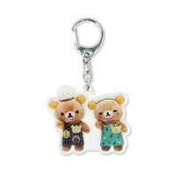 Rilakkuma Nakayochi & Amu Plaza Oita Store Manager Keychain