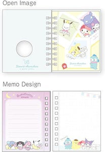 Sanrio Camera Blue Mini Ring Notebook