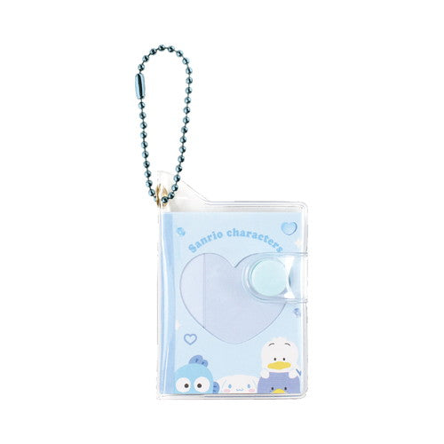 Sanrio Mini Notebook Keychain with Heart Window [Blue]