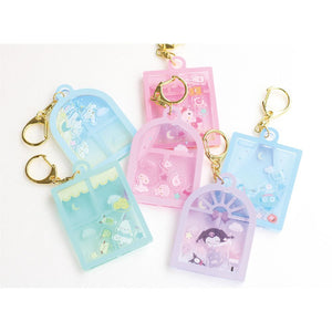 Cinnamoroll & Milk Window Shaka Keychain