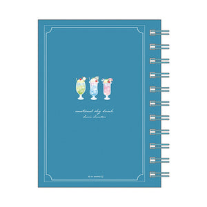 Sanrio "Sky Drink" A6 Ring Notebook - Hangyodon