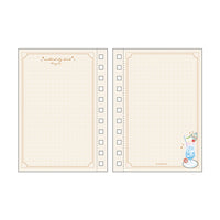 Sanrio "Sky Drink" A6 Ring Notebook - Hangyodon
