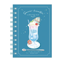 Sanrio "Sky Drink" A6 Ring Notebook - Hangyodon
