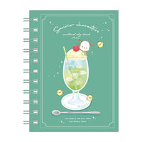 Sanrio "Sky Drink" A6 Ring Notebook - Hangyodon
