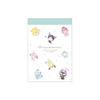 Sanrio Characters "Hugkko" Mini Memo Pad [Blue]
