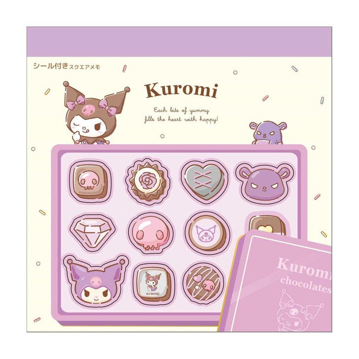 Kuromi Chocolate Square Memo Pad