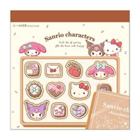 Sanrio Girls Chocolate Square Memo Pad
