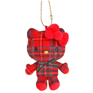 Hello Kitty 50th Plush Mascot - Tartan Red