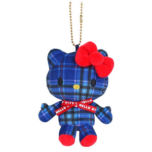 Hello Kitty 50th Plush Mascot - Tartan Blue