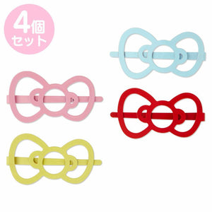 Hello Kitty Colorfuf Bow Hair Clip (4 pcs)