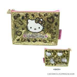 Hello Kitty "Gogo Gal" Glitter Pouch [Leopard]