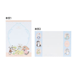 Mofusand × Sanrio Mini Memo Pad - Cat Group Hug