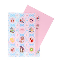 Mofusand x Sanrio Characters White Clear File A4
