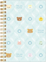 Rilakkuma "Let's All Be Full and Satisfied" B6 Ring Notebook [Faces]
