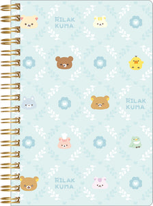 Rilakkuma "Let's All Be Full and Satisfied" B6 Ring Notebook [Faces]