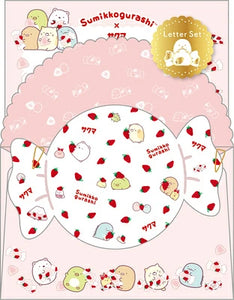 Sumikko Gurashi x Sakuma Strawberry Milk Candy Letter Set