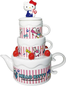 Hello Kitty 50th Anniversary Cake Mug & Tea Pot Set