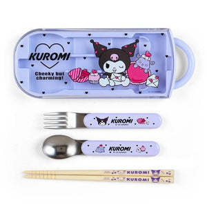 Kuromi Hearts Utensil Set