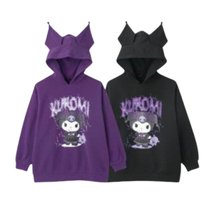 Kuromi & Baku Ears Hoodie