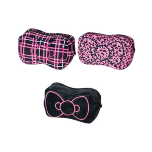 Hello Kitty Avail Black Pink Cheetah Bow Pouch