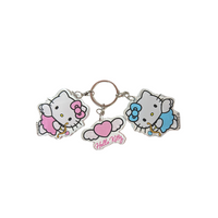 Hello Kitty Avail Pink & Blue Angel Charm Keychain