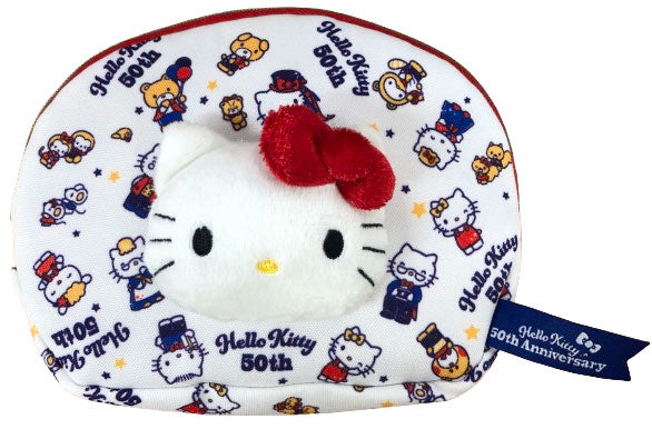 Hello Kitty 50th Anniversary Boa Face Pouch